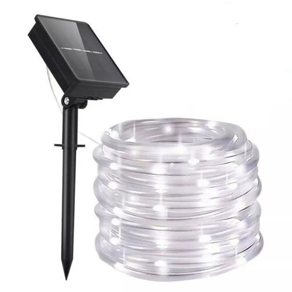 10M Outdoor Waterproof LED Solar PVC Rope String Lights