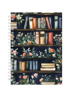 Book Lover Reader A5 Notebook 9 Spiral Lined Notepad Birthday Gift Idea 574