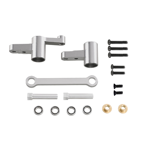 Steering Assembly Shaft Kit for Mjxhyper Go 14209 1/14 Rc Car Silver