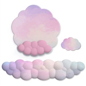 3Pcs Cloud Wrist Rest Keyboard Set Mouse Pad Wrist Support Set