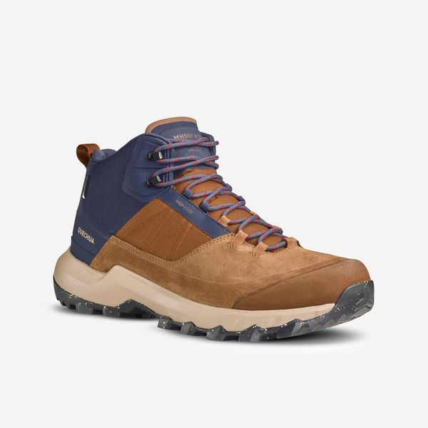 Quechua Men's Waterproof Mountain Walking Shoes - MH500 Mid - Brown