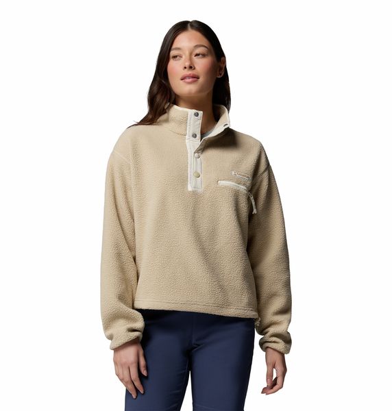 Columbia Women's Helvetia II Cropped Half Snap Fleece Pullover