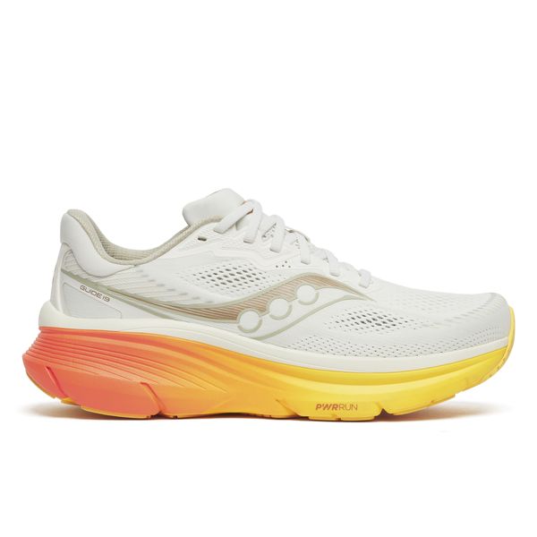 Saucony Men's Guide 19 Road Running Shoes - Ivory/Fire