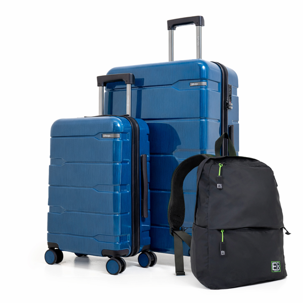 Cyprus 2-Piece Luggage Set - Suitcase &amp; Travel Backpack with TSA - 55/75cm