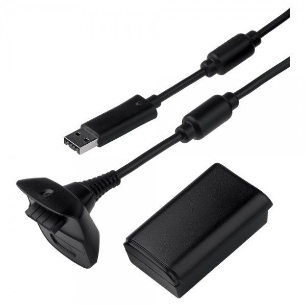 Xbox 360 Play &amp; Charge Kit Black (Xbox360)