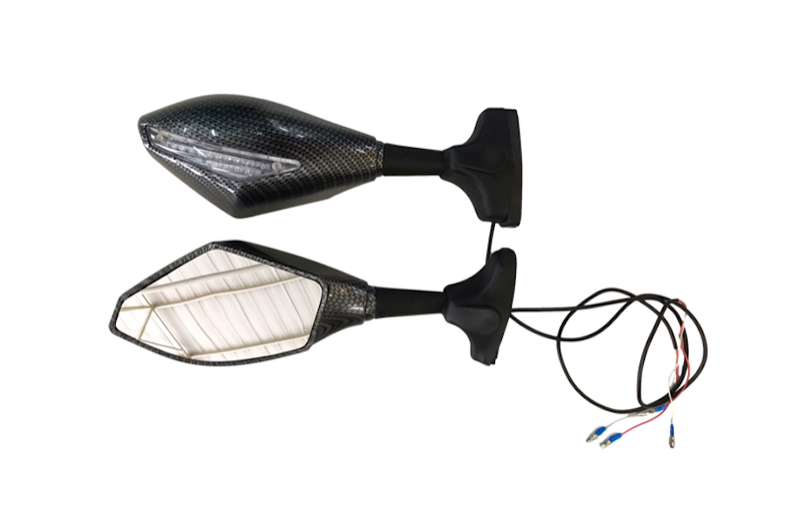 Rotracc Fairing Mount/LED Indicator Carbon Mirrors