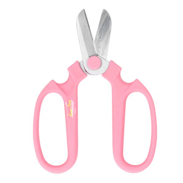 Pink Carbon Steel Garden Shears Nonslip Handle