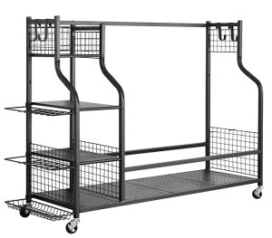 Golf Storage Rack Golf Bag Storage Stand Equipment Rack For Golf Clubs