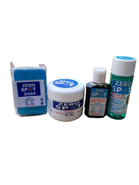 Zero Spot Multi Action: Lotion, Cream, Tissue Oil and Soap