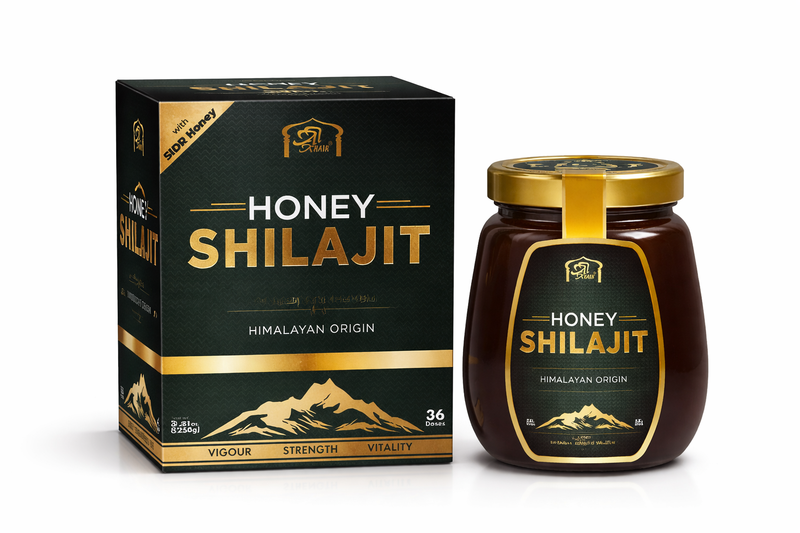 Honey Shilajit with Sidr Honey - Himalayan Origin Natural Honey Blend-250g