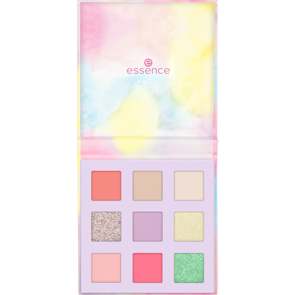 essence WHAT THE FLUFF?! eyeshadow palette 01 Cotton Candy Skies