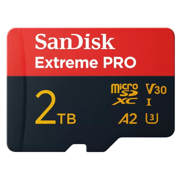 SanDisk Extreme PRO 2TB microSDXC UHS-I Card, 250MB/s Read, 150MB/s Write