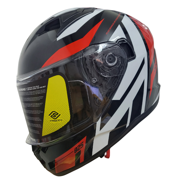 Faseed FS-825 Red/ Black/ White Helmet