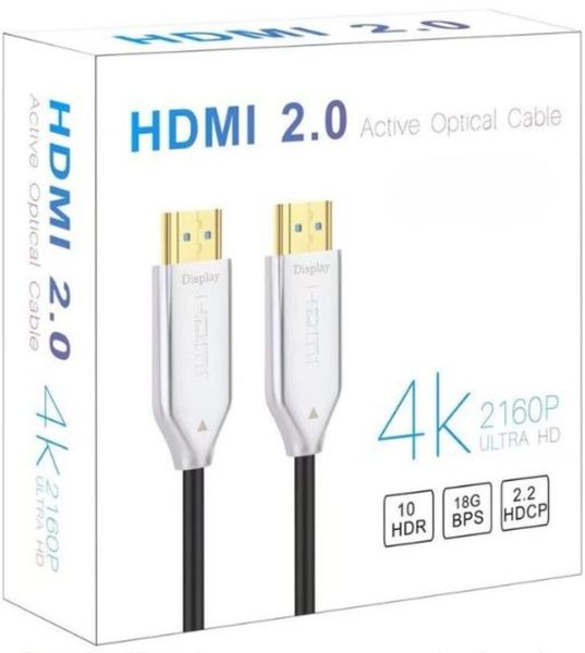 UniQue 4K Ultra HD 15M HDTV 2.0 Active Optical Cable