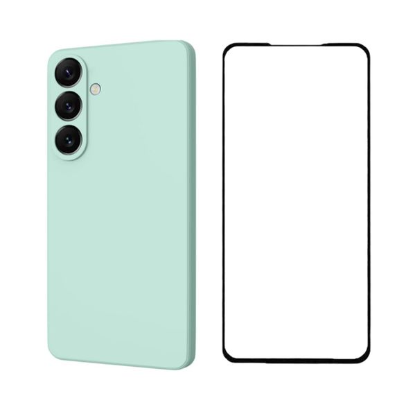 Silicone Phone Case &amp; Screen Protector compatible with Samsung Galaxy A05s - Pink
