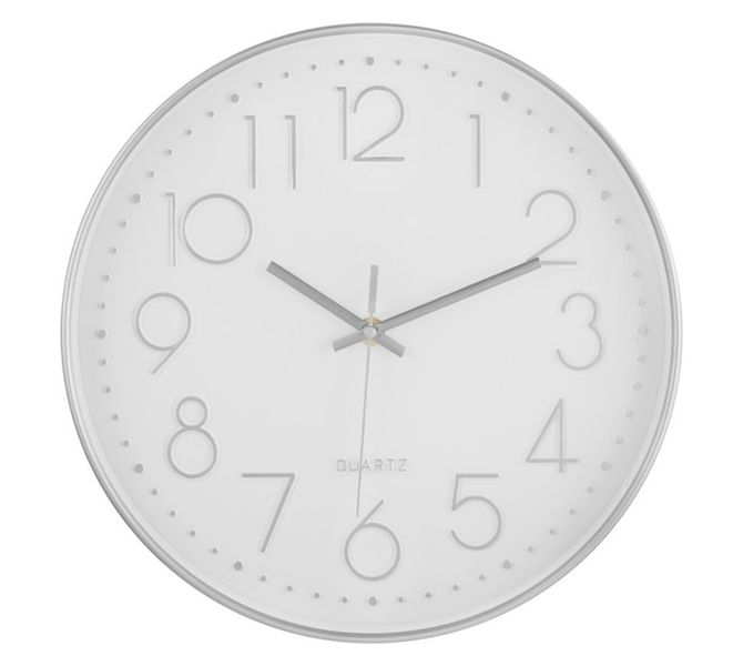 Century Silver Clock (300 x 300mm)