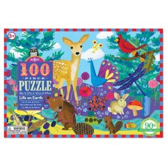 eeBoo - Life On Earth 100 Piece Jisaw Puzzle for Kids