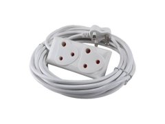 3M 10A Extension Cord with Double Coupler