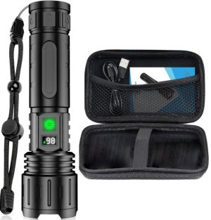 Rechargeable Flashlights, Super Bright High Lumens Flash Light, 5 Modes