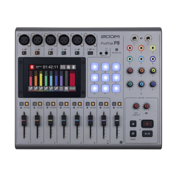 Zoom PodTrak P8 - Portable Multitrack Podcast Recorder