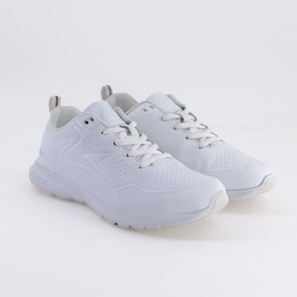 Power x Toughees Wave Denton Men's Lace Up White Sneaker.