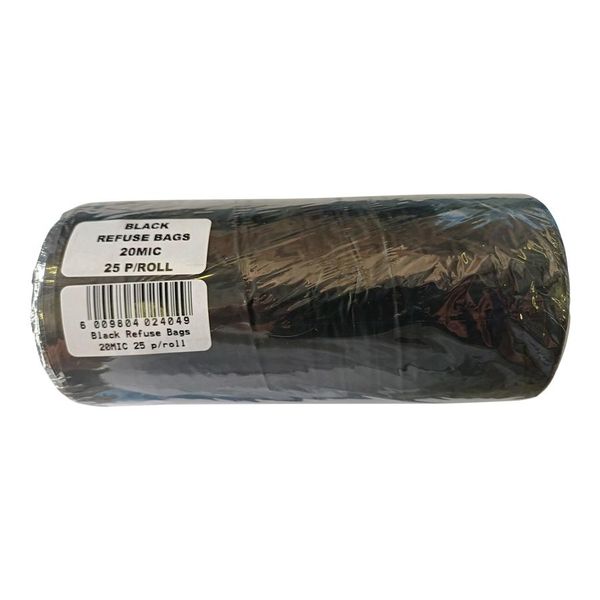 Refuse Bag Black 20Mic 2X25 Piece