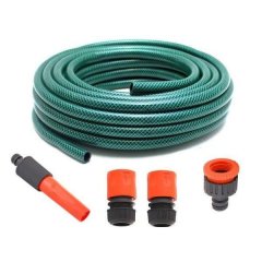 Garden Hose Pipe 15m with Fittings