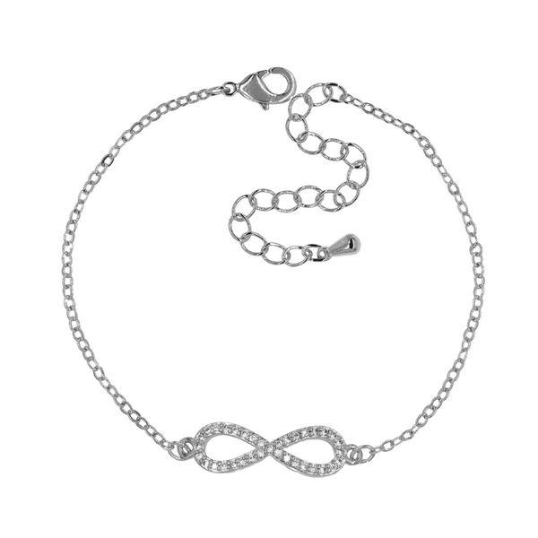 iDesire Infinity Cubic Zirconia Charm Bracelet