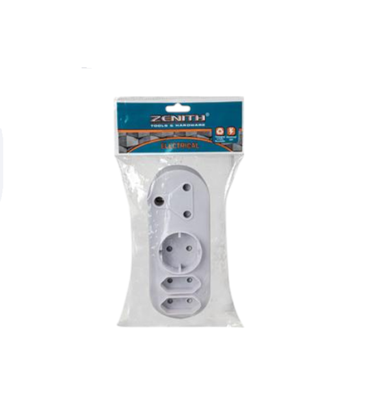 Zenith - 1x16A 1x5A-RND 2x5-2PIN Plug Adapter x 2