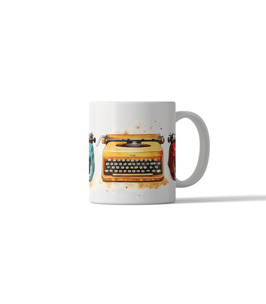 Retro Style Typewriter DSG 12 Printed Coffee Mug