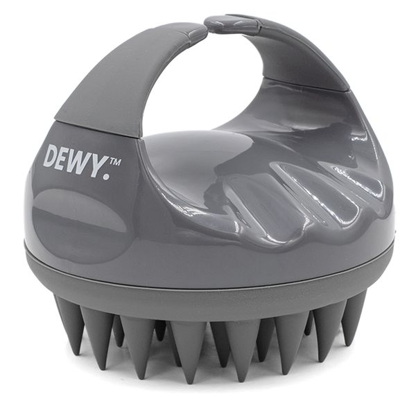 Dewy - Silicone Shampoo Brush / Hair Scalp Massager / Shower Brush (Purple)