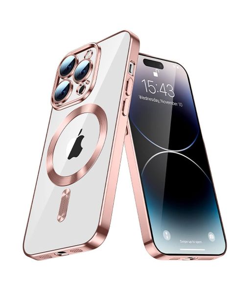 Wolfpack Electroplated Edge Soft Case For Iphone 12pro -Rose Gold