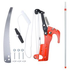 5m Telescopic Tree Pruner - 2-in-1 Pole Saw &amp; Cutter for High Branches