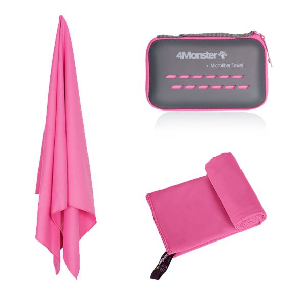 4Monster Microfiber Towel - Rose Pink