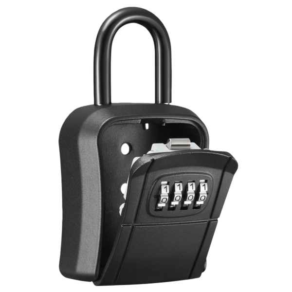 Bestby - Portable Aluminum Key Storage Box Mini Key Safer with 4-Digit Code