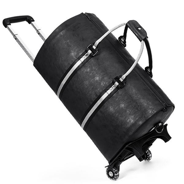 Business Travel Duffle Bag for Men, 50L Carry-On with Wrinkle-Free Suit