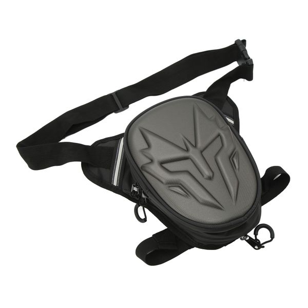 Multifunctional Motorcycle Thigh Packs PVC Matte Grey
