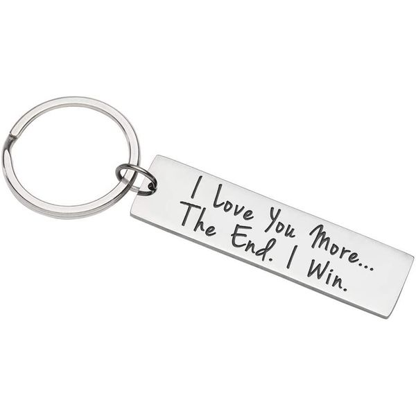 I Love You More/Most Couple Birthday Gift Keychain For His/Her - More