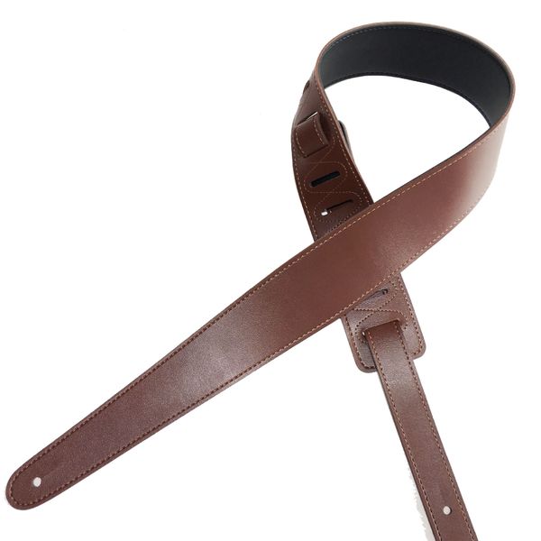 Brown-Black Reversible Guitar Strap for Electric, Bass and Acoustic Guitars