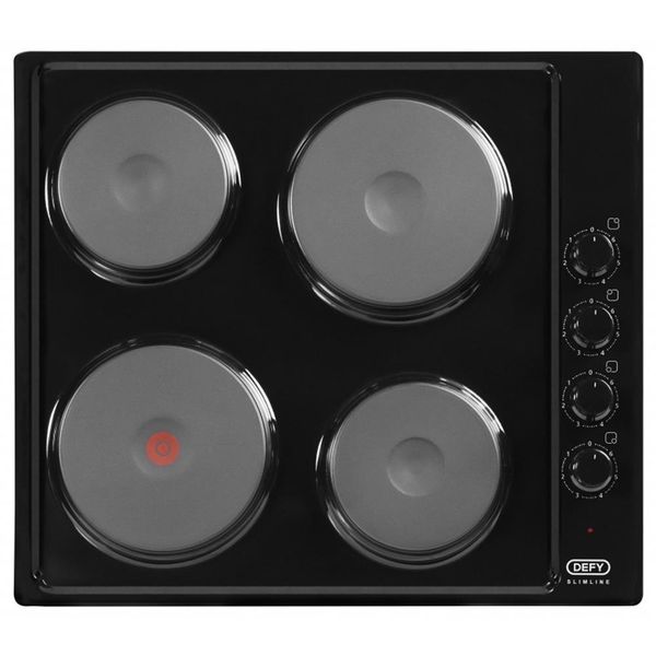 Defy DHD398 60cm Slimline Solid Hob w/ Control Panel - Black