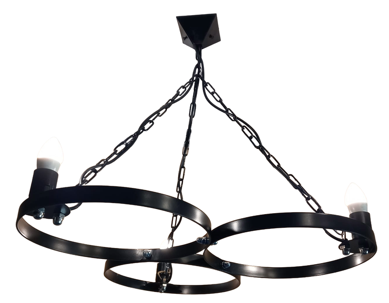 Chandelier Norsk Tri-ring 3 light
