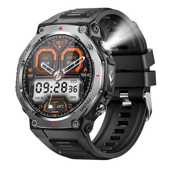 AMOLED Smart Watch for Men Heart Rate Monitor Sleep Tracking-Remote Camera