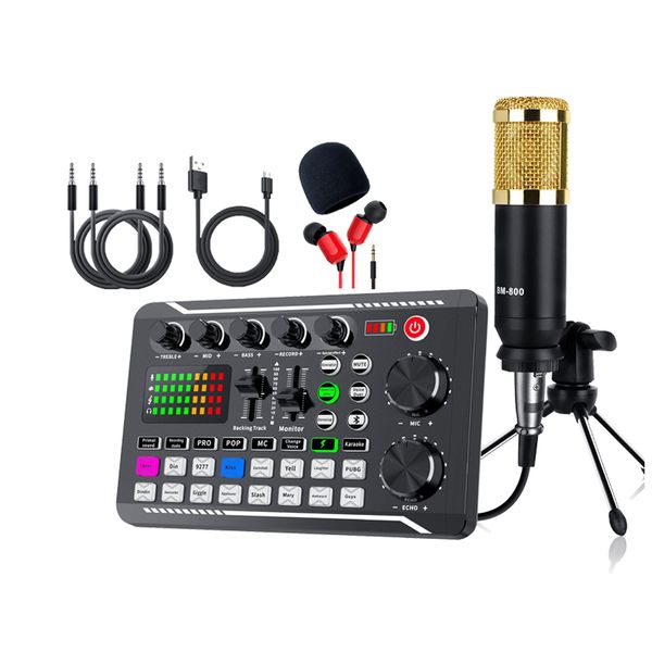 IPSTYLE DJ Equipment Microphone Sound Card Console Studio Sound Card Kit