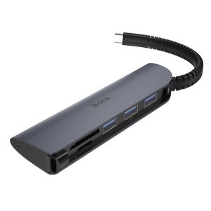 Hoco HB17 Type-C to 3 USB + SD + TF Card