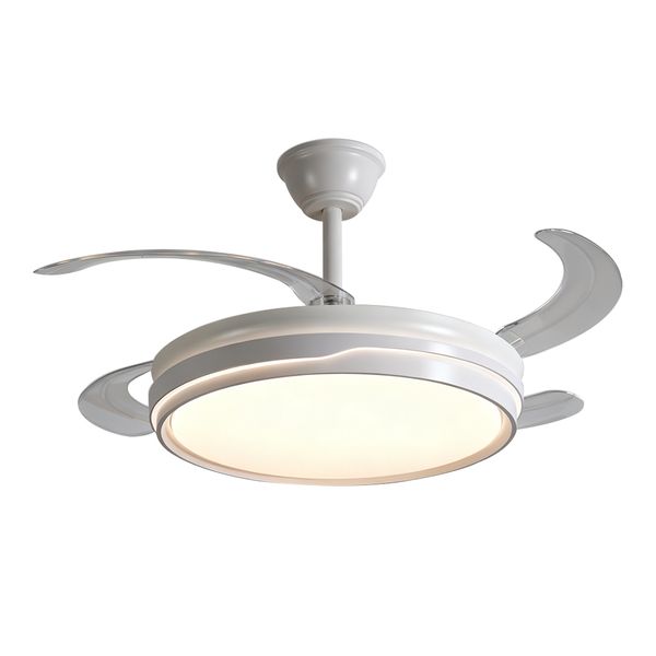 Redisson Retractable 42 Inch Ceiling Fan with Light and Remote Control
