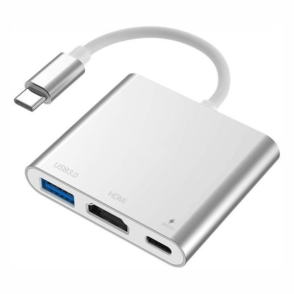 Universal 3-in-1 USB C to HDMI Adapter Cable 4K Digital AV USB OTG 10Gbps