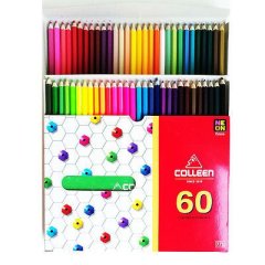Colleen - Pencil Crayon Coloured Pencils Neon Assorted (Set 60) x 2