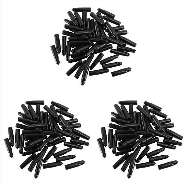 Black Rubber Pourer Cap Liquor Dispenser Spout Dust Covers (48)
