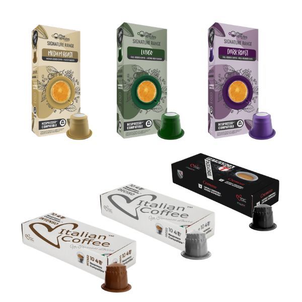 Bestseller Variety Selection Nespresso Compatible Coffee Capsules - 60
