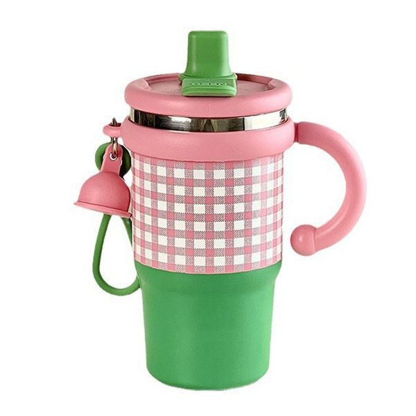 600ml Stainless Steel Tumbler with Straw